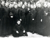 V. Lebbe Belgian College in Rome in 1926 From left to right: n. 1: Cardinal Suenens; n. 4: Canon Beauduin (Work of the East, nephew of Dom Lambert Beauduin) n. Seven: Bishop Himmer; n 14: Schelfhout Bishop (Vicar General of Ghent), n. 15: Canon Jadin; n. 16: Canon Van Besien (Pontifical Mission) n. 17: Bishop De Keyser (Auxiliary Bishop of Bruges).   [Gallery I, Photo 78. Neg: X 36]